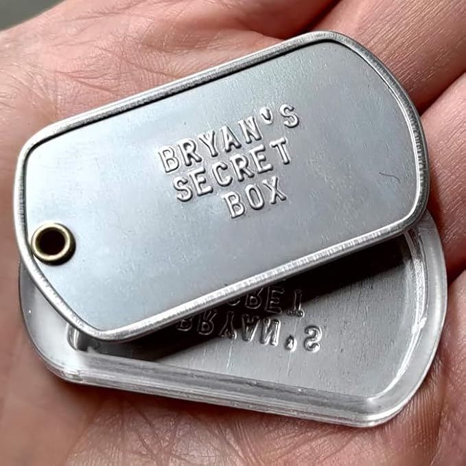 Personalized Dog Tag Pillbox Locket