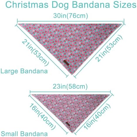 Valentine Dog Bandana - Pink Heart Triangle Bib Scarf for Small Medium Pets, Cotton Kerchief for Girl Boy Dogs or Cats, Red Puppy Bandana