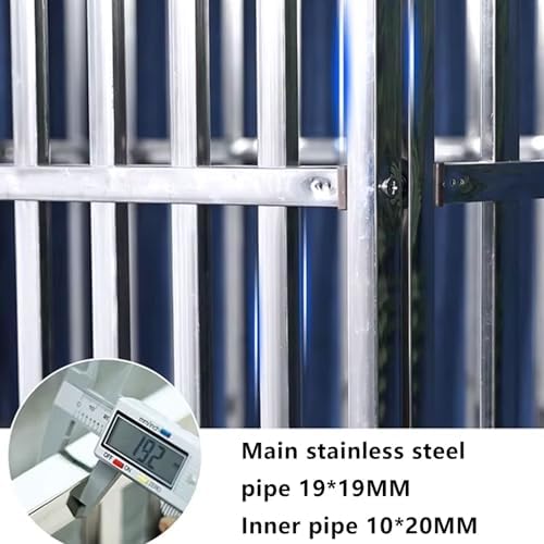 Large Foldable Dog Cage with Double Door Design, Stainless Steel, Lockable Wheels, Bottom Feeding, Removable Tray, Perfect for High Anxiety Dogs, 78x52x72cm
