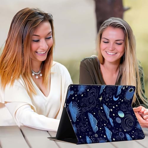 for Samsung Tab A9 Plus/A9+ 10.9 Inch 2023 (SM-X210/X216/X218) Tablet Case,Premium Leather Folio Stand Auto Wake/Sleep,Multiple Viewing Stand,Night Sky Nebula