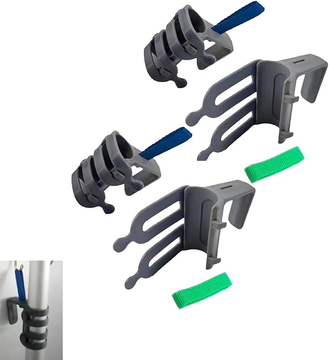 Broom and Mop Organizer for Cleaning Cart Wall Hanging Broom Holder with Hooks Tool Holder for Garage Garden Tool Rack Mop Holder Wall Mount Broom Hanger for Home Kitchen Bathroom
