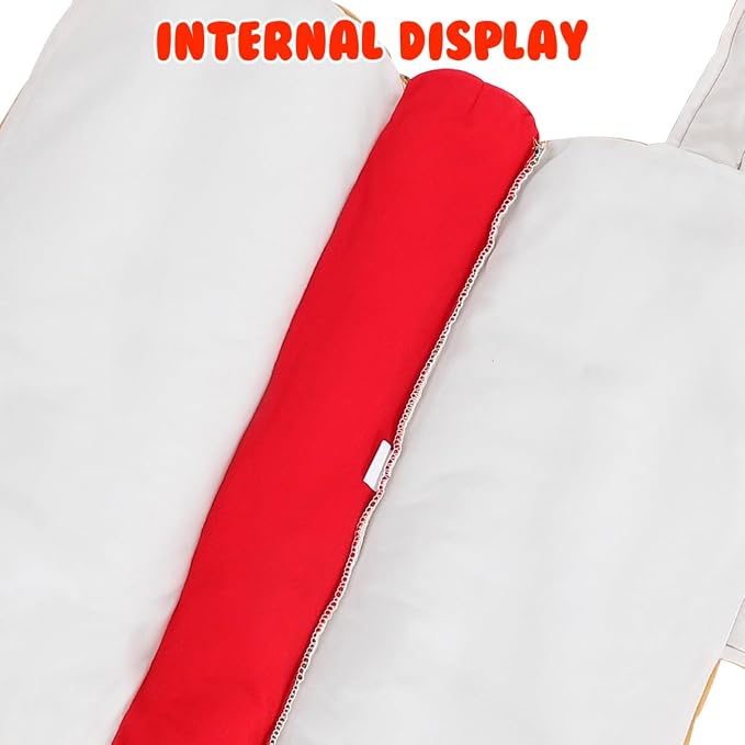 Hot Dog Pet Costume XL, Dog Cat Halloween Hamburger Costume Clothes | Festival Cosplay Apparel for Dogs and Cats, Comfortable Warm Festival Pet Outfit for Holiday Party Decor, Photography Props