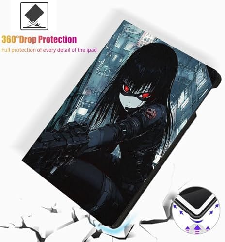 for Microsoft Surface Pro 11/10/9-13" 2024/2022 Tablet Case,Auto Wake/Sleep,Adjustable Stand Protective Cover - Girl