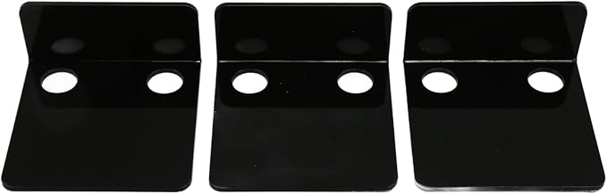 Aramox Acrylicistic Acrylic Shelf Small Monitoring Wall Cameras Wall Shelf for Cameras and Baby Monitor in Offices and Garages (Black)