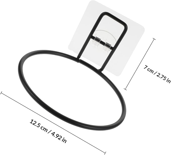 UKCOCO Pet Food Bowl Hanging Rack 2pcs Iron Wall-Mounted Feeder Bracket with Nail-Free Adhesive for Household Dog and Cat Feeding Supplies
