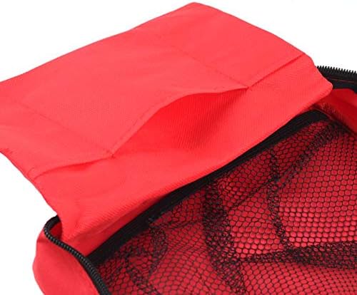First Aid Bag First Aid Kit Empty Medical Storage Bag Red Trauma Bag for Emergency First Aid Kits Car Workshop Cycling Outdoors (Red 1PC)