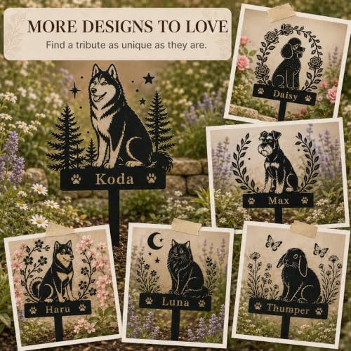 Personalized Chow Chow Garden Stake, Garden Tribute, Remembrance Sign | Pet Memorial Gifts for Dogs, Grave Marker, Grave Decorations for Cemetery, Dog Dad Gifts, Back Yard, Garden Decor