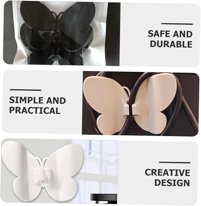 TEHAUX 4Pcs Cord Organizers for Kitchen Appliances Self Adhesive Cable Winders for Easy Installation Compact Wire Holders with Animal Pattern for Tidy Home Kitchen Use