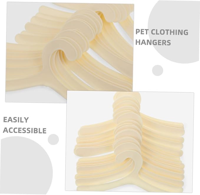 24pcs Pet Clothing Hangers for Dogs and Cats Organizers for Small Pet Apparel for Closet Storage and Stylish Display