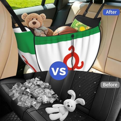 Flag of Ingushetia Car Seat Organizer-Backseat Storage Bag for Travel