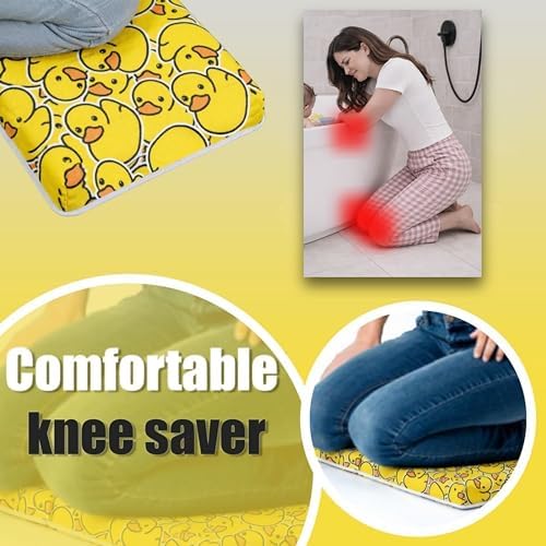Bath Kneeler –8 Suction Cups & 2" Thicker Padding.Certified Bath Kneeling Pad for Bath Tub & 5 Bath Toy Organizer. Fast Dry Bath Kneeler and Elbow Rest Pad Set. Baby Bath Essentials by Supa Ant-Duck