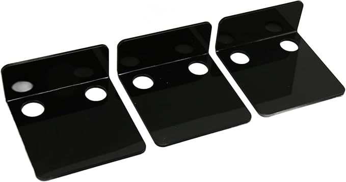 Aramox Acrylicistic Acrylic Shelf Small Monitoring Wall Cameras Wall Shelf for Cameras and Baby Monitor in Offices and Garages (Black)