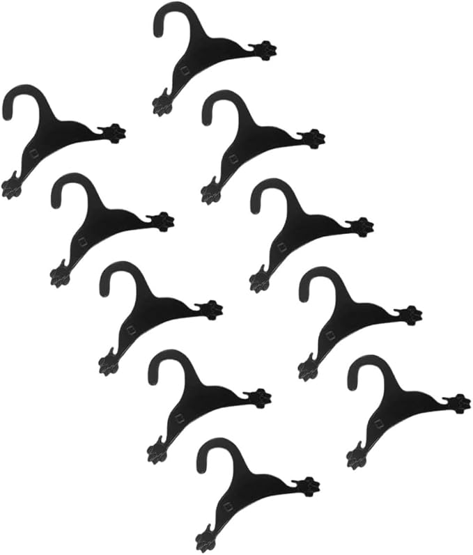 10pcs Dog Clothing Hangers Pet Clothes Organizers for Dogs and Cats for Hanging Pet Costumes and Apparel Smooth Non-Skid Design