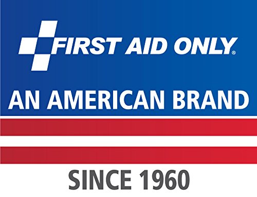 First Aid Only 223-G 25-Person OSHA-Compliant First Aid Kit for Office, Home Renovation, Job Sites, and Construction Vehicles, Gasket Provides Extra Water Resistance, 107 Pieces
