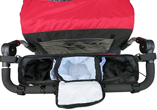 Booyah Double Stroller Organizer - Fits Clevr, Aosom & Best Choice Double Baby & Pet Strollers
