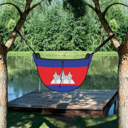 Flag of Cambodia Car Seat Organizer-Backseat Storage Bag for Travel