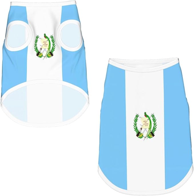 Guatemala Guatemalan Flag Dog Shirts Sleeveless Puppy Cotton T-Shirt