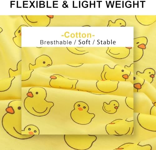 Dog Shirt Vest Dog Clothes for Small Dogs Boy Girl Stretchy Summer Puppy T-Shirts Soft Breathable Lightweight Puppy Sweatshirt Pet Cat Outfit (Yellow Duck, Large)