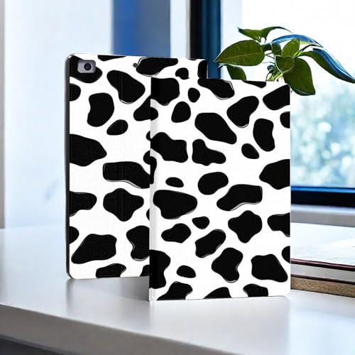 for Microsoft Surface Pro 8-13" 2021 Tablet Case,Auto Wake/Sleep,Adjustable Stand Protective Cover - Cow Pattern
