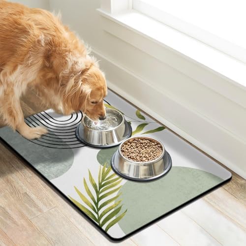 Dog Food Mats for Floors, Absorbent Dog Bowl Mat for Food and Water Dispenser, Quick Dry Cat Food Mat Pet Supplies