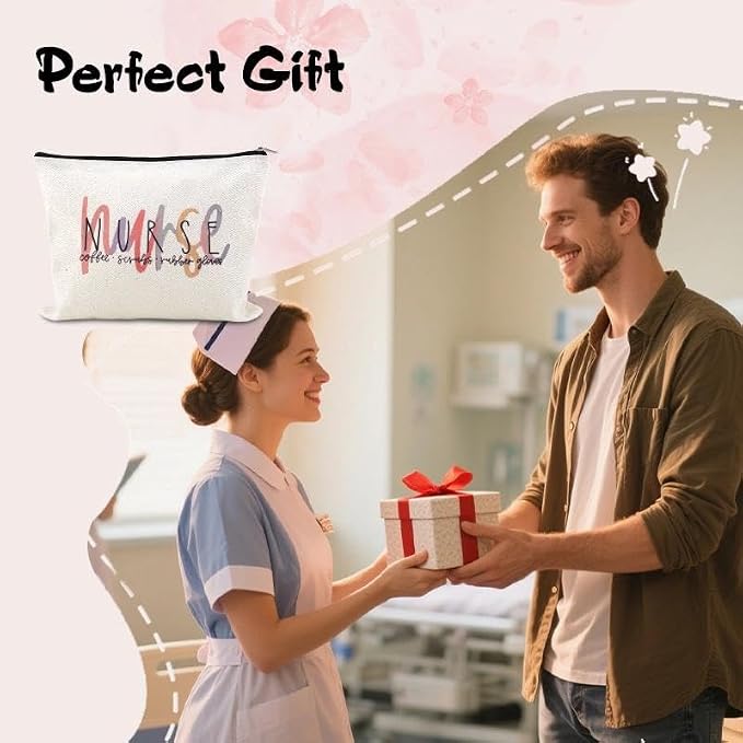 Nurse Essentials Bag for Work Small Nursing Pouch for Supplies Nurse Practitioner Birthday Gifts for Women Nursing Student Makeup Bag Nurses Week Gifts Bags Graduation Gifts for Nurses Female