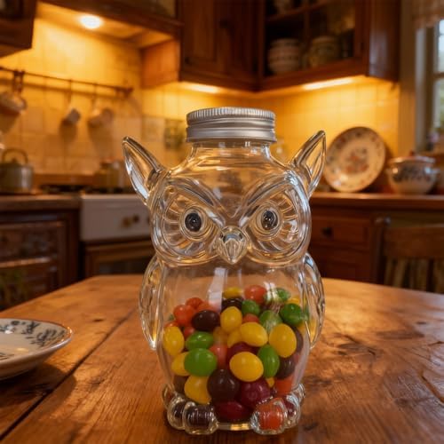 Dog Themed Air Tight Glass Snacks Jar with Secure Lid for Storing Cookie Coffee Pet Treats Kitchen Organizers Dog Treat Storage Container