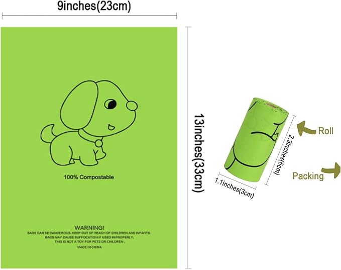 Petmolico Dog Poop Bag Holder Dispenser 2 Pack, Blue & White | Zippered pouch fits any leash, includes free roll of bags, lightweight & portable for daily walks, travel & outdoor use
