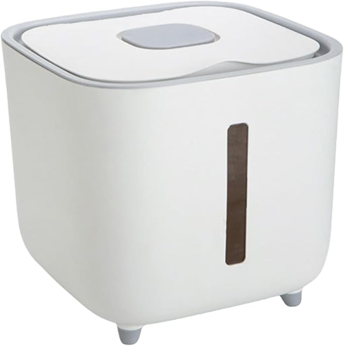 Grain Dispenser Large Stackable Lidded Household Food Storage Box | Food Container for Grains Flour Sugar Beans Cereal Dry Goods Nuts Medicinal Materials Pasta Coffee Lentils Kernels Herbs