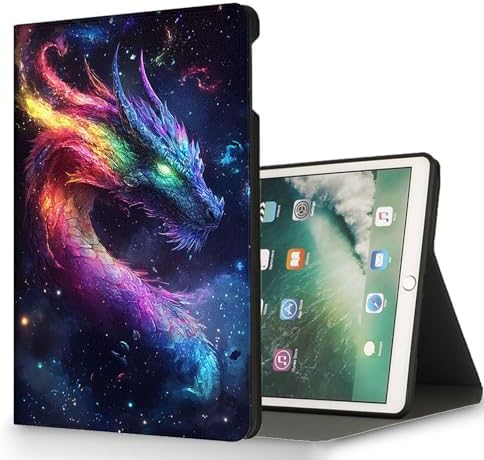 for Microsoft Surface Pro 7 Plus,Surface Pro 7/6/5/4 12.3" Tablet Case,Auto Wake/Sleep,Adjustable Stand Protective Cover - Cute Dragon