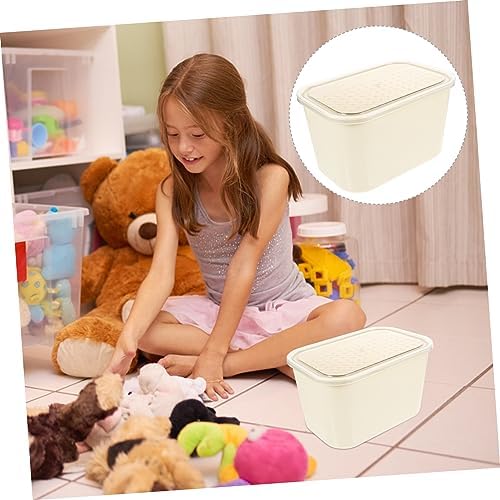 ARTIBETTER Transparent Book Organizer Storage Box Clear Pet Container for Use for Books Dvds and