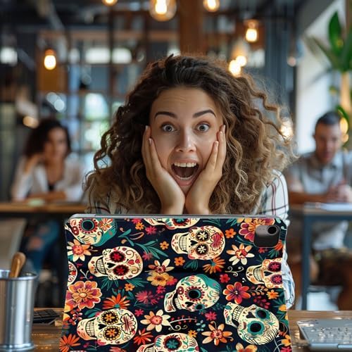 for Samsung Galaxy Tab A7 2020/2022 Model T500/T505/T507/T509 Tablet Case,Auto Wake/Sleep,Adjustable Stand Protective Cover - Watercolor Mushroom Frog