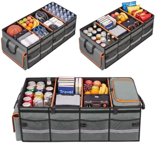 GDNasist Car Trunk Organizer and Storage for Car, SUV & Sedan, Extra Large
