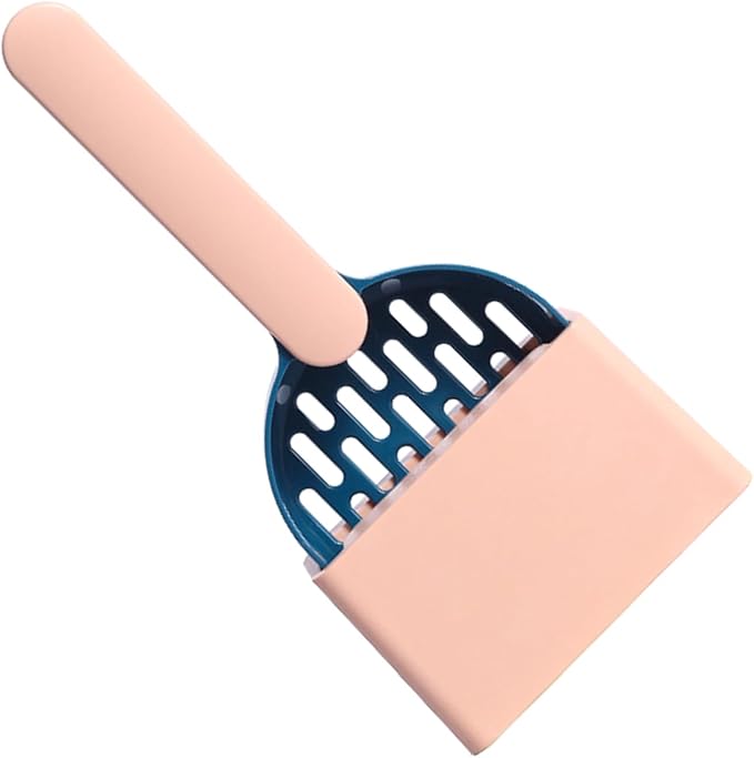 Pet Litter Scooper for Kitten Litter Tool Kits Pour Out with Stand Device
