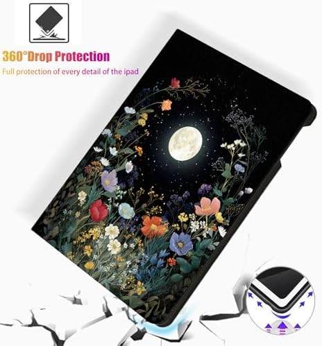 for Samsung Galaxy Tab A 8.0 2017 Model T380/T385 Tablet Case,Auto Wake/Sleep,Adjustable Stand Protective Cover - Nautical Anchor Compass
