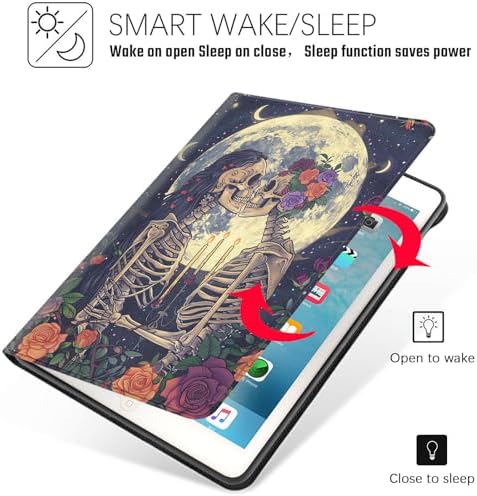 Tablet Case for iPad Pro 13 Inch M5/M4 (2025/2024,8th/7th Generation),Shockproof Protective Cover with Stand,Auto Wake/Sleep,Skeleton Couple