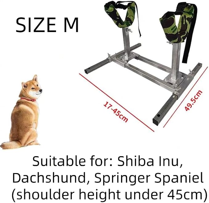 Adjustable Dog Breeding Stand - Professional Grooming & Bathing Rack for Miniature Dog | Sturdy, Safe & Comfortable Design | Easy to Clean (M)