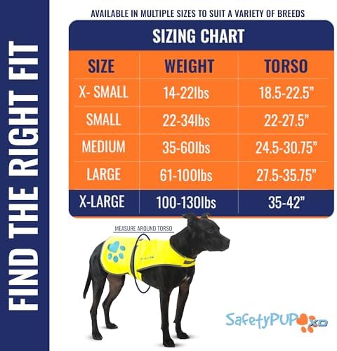 Reflective Dog Vest, Hi Vis Safety Gear for Low-Light Morning & Night Walks