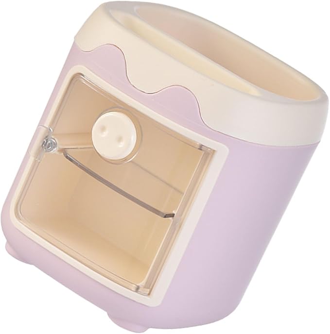 Pen Pencil Holder with Multi Compartments PP PET Cute Cartoon Pig Desktop Stationery Storage Organizer for Bedroom Dorm School Office Nail Makeup Brush Rack