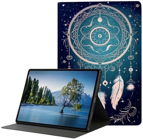for Samsung Galaxy Tab S6 10.5" Tablet Case(Model SM-T860/T865/T867) 2019 Release,Premium Leather Folio Stand Auto Wake/Sleep,Multiple Viewing Stand,Retro Dreamcatcher