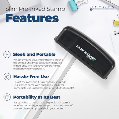 Personalized Himalayan Customized Return Address Stamper - 7/8 x 2-1/4 - Ideal for Newsletters, Invitations & Holiday Cards - Made to Order Mail Address Stamps for Homeowners & Renters