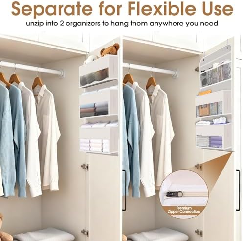 Over The Door Organizer Storage behind Door Hanging Organizer for Nursery