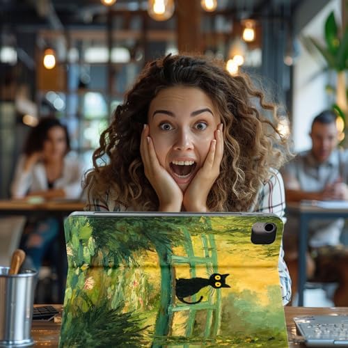 for Samsung Galaxy Tab S8/S7 2022/2020 11 Inch Model X700/X706/T870/T875/T878 Tablet Case,Auto Wake/Sleep,Adjustable Stand Protective Cover - Dreamy Heart Watercolor