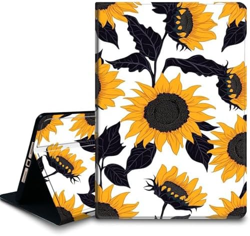 Bxgolkgd Tablet Case for Samsung Galaxy Tab A 10.1 Inch 2019(SM-T510/T515/T517),Shockproof Stand Cover with Heat Dissipation,Auto Wake/Sleep Function,Sunflower