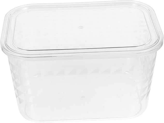 KALLORY Transparent Book Organizer Storage Box for Home Office and Classroom Clear Pet Container for Book Dvd and Desk Organization Tidy Up Your Space