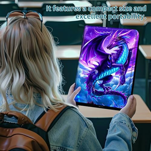 Case for Samsung Galaxy Tab A 10.1" 2016 SM-T580/T585/T587, 360 Degree Rotating Stand with Multi-Angle Vertical & Horizontal Viewing Shockproof Shell for Women Men, Galaxy Purple Dragon