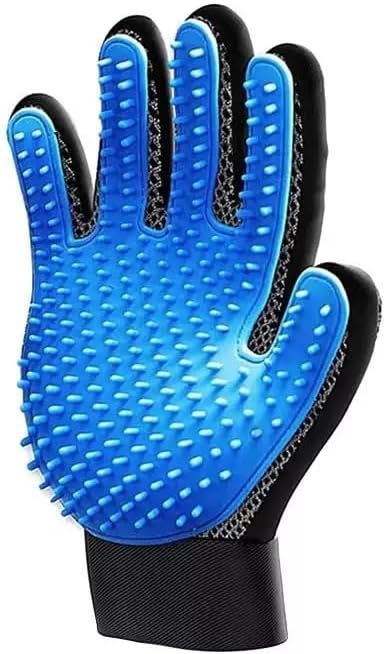 Pet Grooming Glove for Right Hand - Enhanced Deshedding Brush and Massage Mitt for Dogs, Cats and Horses - Gentle Hair Remover for Long and Short Fur - Perfect for Bathing and Shedding