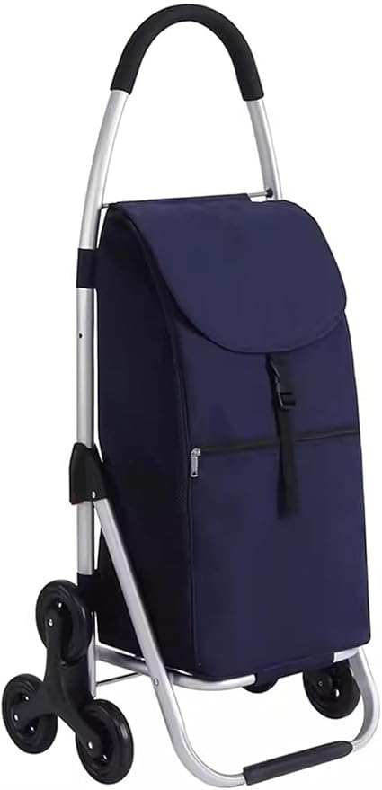 Shopping Carts for Groceries Rolling Utility Cart, Waterproof Removable Canvas Bag for Laundry Grocery, Shopping, Baggage, Picnic(H)