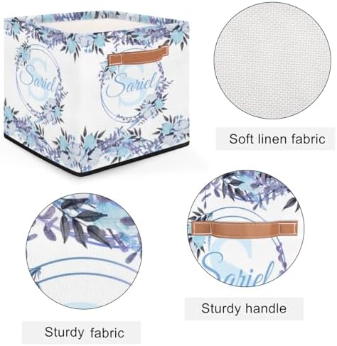 Foldable Decor Storage-Bins Customized Baby-Keepsake-Box Floral