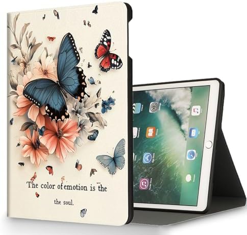 for Microsoft Surface Pro 8-13" 2021 Tablet Case,Auto Wake/Sleep,Adjustable Stand Protective Cover - Butterfly Flower