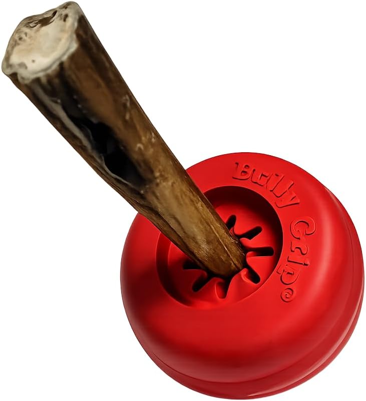 Bully Stick Holder for Dogs - Large Size - Interactive Dog Toy, Dog Treat Holder, Slow Feeder, Treat Dispenser, Chew Toy and Dog Safety Device
